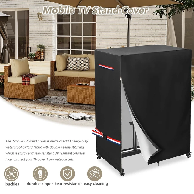 Alt view image 5 of 5 - Dipurman 38-40 Inch Waterproof Outdoor TV Trolley Cover,Courtyard TV Cover