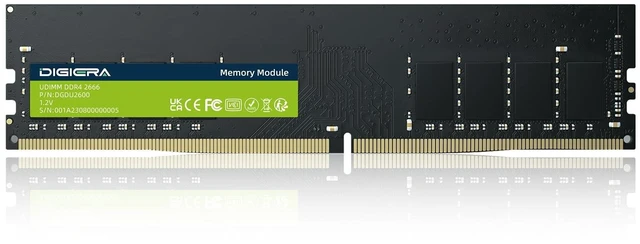 Main image of DIGIERA 16GB DDR4 Memory Module, 2666MHz DU260 UDIMM RAM 288-Pin Computer Memory, 1.2V CL19 Non-ECC Computer Internal Memory for Desktop