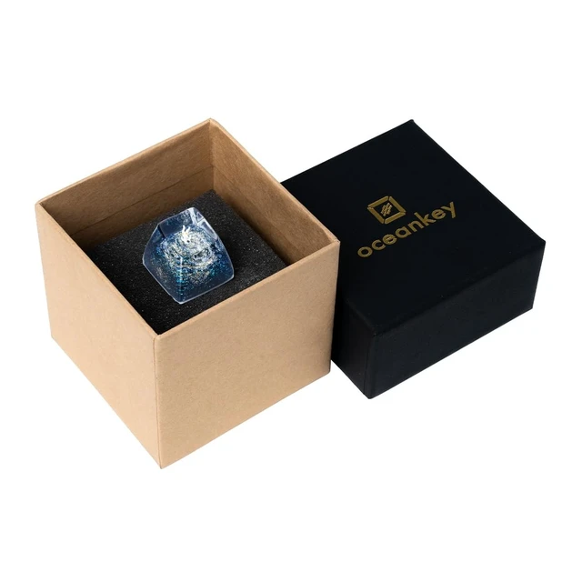 Alt view image 4 of 5 - OCEANKECA Artisan Keycap for DIY Replacenment, Handmade Resin Keycap, Astronaut Custom Keycaps for Switch Gaming, Cherry MX Mechanical Keyboards (Yellow Interstellar)