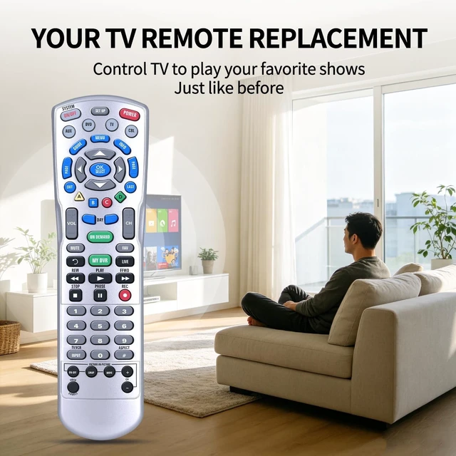 Alt view image 2 of 5 - Rankle Memory Replacement for Spectrum Charter Remote Control, Compatible with Spectrum P12404-C4, Charter Ocap4 (C4000 & S4000) 4-Device HDTV DVR Cable Box