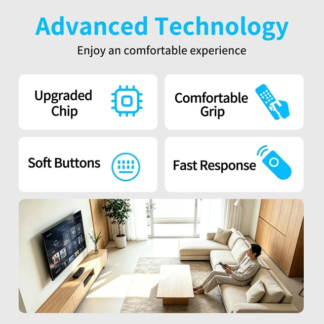 Alt view image 5 of 5 - Rankle Memory Replacement for Spectrum Charter Remote Control, Compatible with Spectrum P12404-C4, Charter Ocap4 (C4000 & S4000) 4-Device HDTV DVR Cable Box
