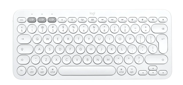 Alt view image 4 of 5 - Logitech K380 Multi-Device Bluetooth Keyboard for Mac, Off White