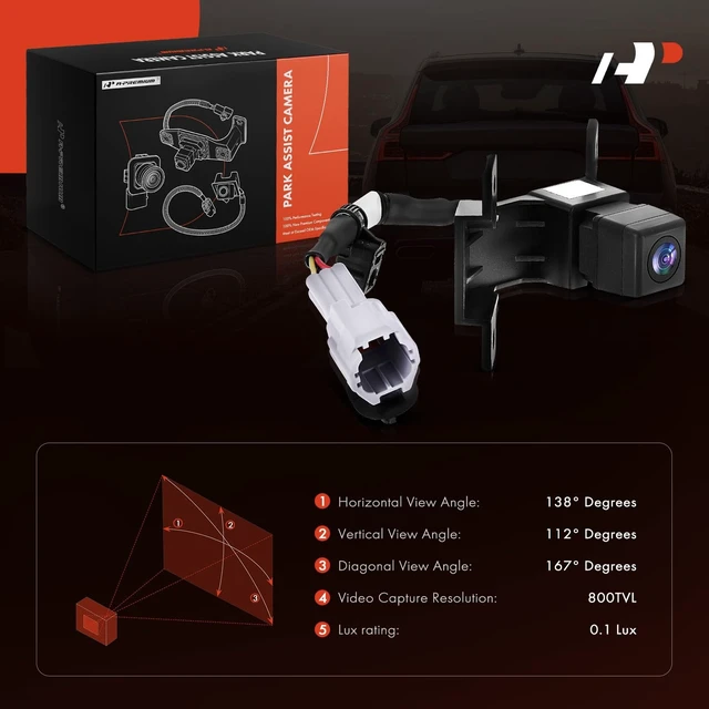 Alt view image 2 of 5 - A-Premium Rear View Backup Camera Compatible with Nissan