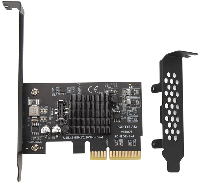Main image of Dpofirs USB 3.2 Gen 2 Expansion Card, 20Gbps ASM3242 Main Control Type C PCIE to USB 3.2 Expansion Card for Desktop Chassis, Laptop, Windows 10, 11, macOS, Linux