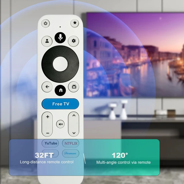 Alt view image 3 of 5 - NPTWARCOT Replaced Voice Remote fit for onn 4K Plus/4K Pro Streaming Device