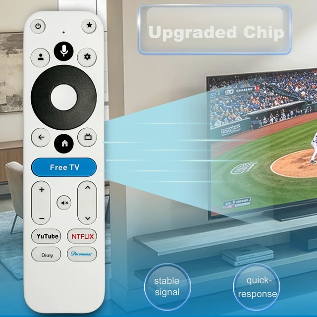 Alt view image 4 of 5 - NPTWARCOT Replaced Voice Remote fit for onn 4K Plus/4K Pro Streaming Device