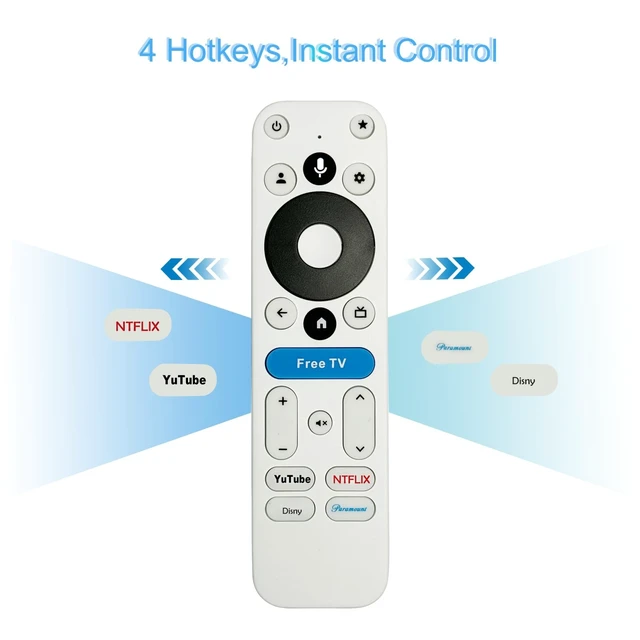 Alt view image 5 of 5 - NPTWARCOT Replaced Voice Remote fit for onn 4K Plus/4K Pro Streaming Device
