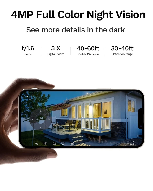 Alt view image 3 of 5 - LongPlus 4G LTE Cellular Solar Security Camera, No WiFi AOV 24/7 Recording