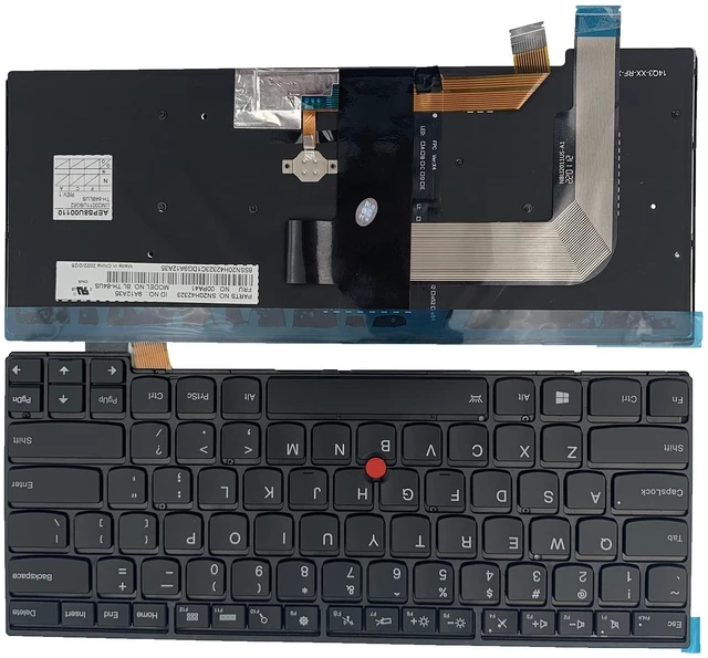 Main image of Laptop Replacement US Layout Keyboard for Lenovo Thinkpad T460S T470S 00PA564 01EN682 01EN723 00PA440 00PA522 01YT129 01YR075 Backlit