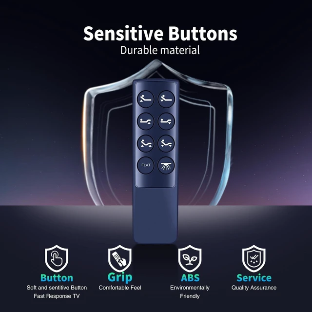 Alt view image 5 of 5 - Snrigw Replacement Remote for Yireehome Yiree Adjustable Bed Base Memory Foam Mattresses