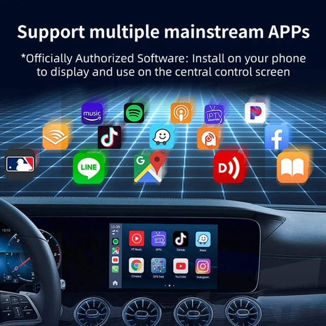 Alt view image 5 of 5 - TrolinkTek Wireless CarPlay Adapter for Apple iPhone & Android Auto, 2-in-1 Fast & Stable Mini CarPlay Adapter Convert Wired to Wireless,Plug & Play, BT5.4, 2.4G/5G WiFi