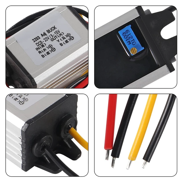 Alt view image 4 of 5 - DWEII 10PCS DC-DC Buck Power Converter Module, Adjustable Voltage Regulator 8-22V to 3-15V 5V 12V 3A Buck Converter for Car Auto Vehicle Motor