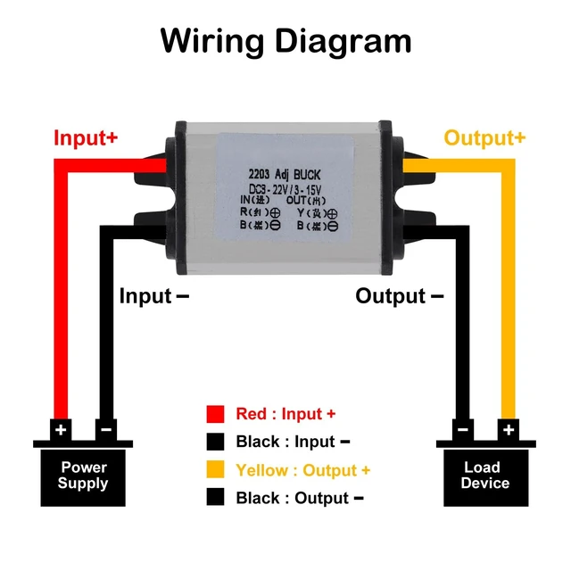 Alt view image 5 of 5 - DWEII 10PCS DC-DC Buck Power Converter Module, Adjustable Voltage Regulator 8-22V to 3-15V 5V 12V 3A Buck Converter for Car Auto Vehicle Motor