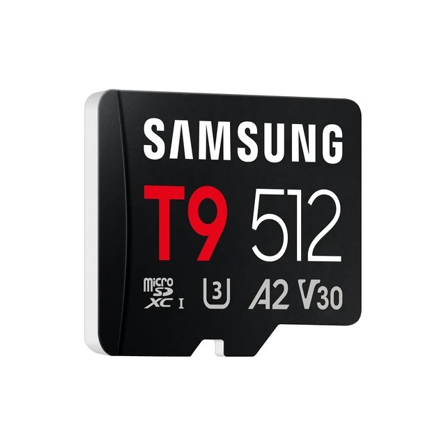 Alt view image 2 of 5 - Samsung microSDXC T9 512GB Memory Card, Transfer Speeds Up to 200MB/s