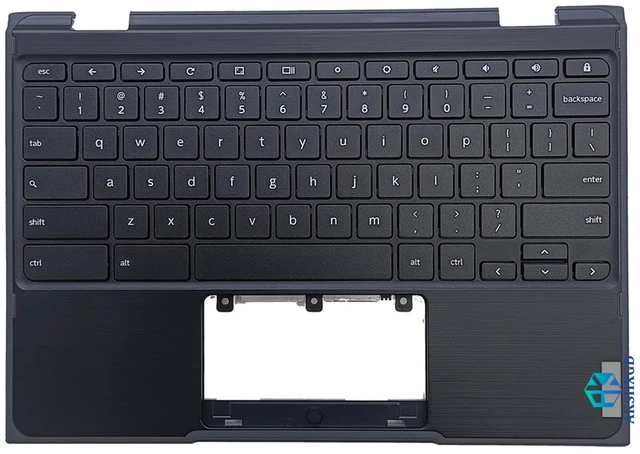 Alt view image 2 of 5 - 5CB0T79502 Replacement for Lenovo 300e Chromebook 2nd Gen 81MB Laptop Upper Top Cover Case Palmrest Not-Backlight Keyboard Assembly Part Black
