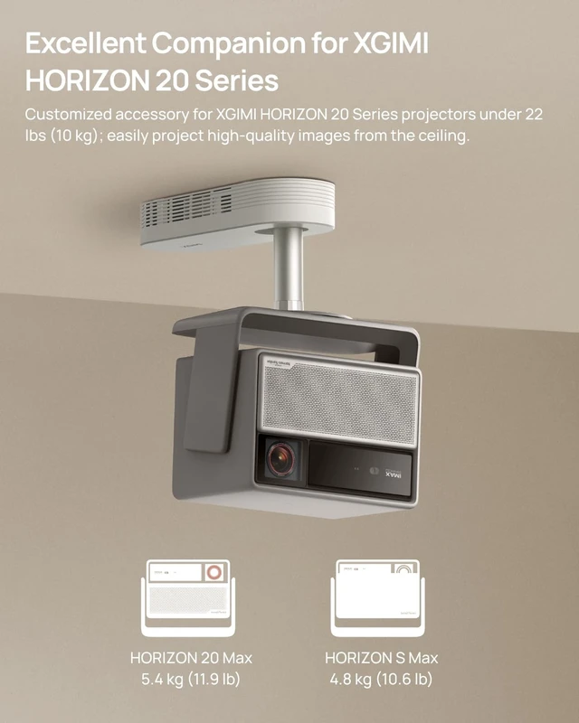 Alt view image 3 of 5 - XGIMI Ceiling Mount New, Designed H20 Series Projectors