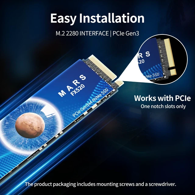 Alt view image 5 of 5 - Fikwot M.2 SSD 256GB NVMe SSD M2 2280 PCIe Gen3 x4, Up to 2100MB/s, Internal Solid State Drive for Laptop PC Desktop 3D NAND, FX520