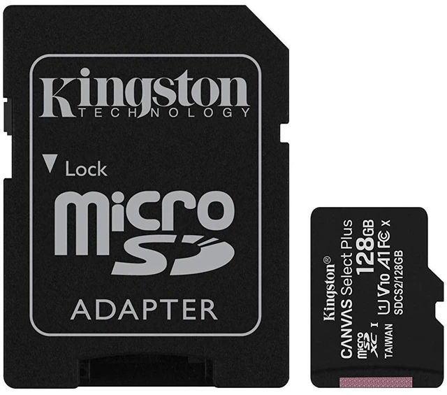 Main image of Kingston 128GB microSDXC Canvas Select Plus Class 10 Flash Memory Card SDCS2 Memory
