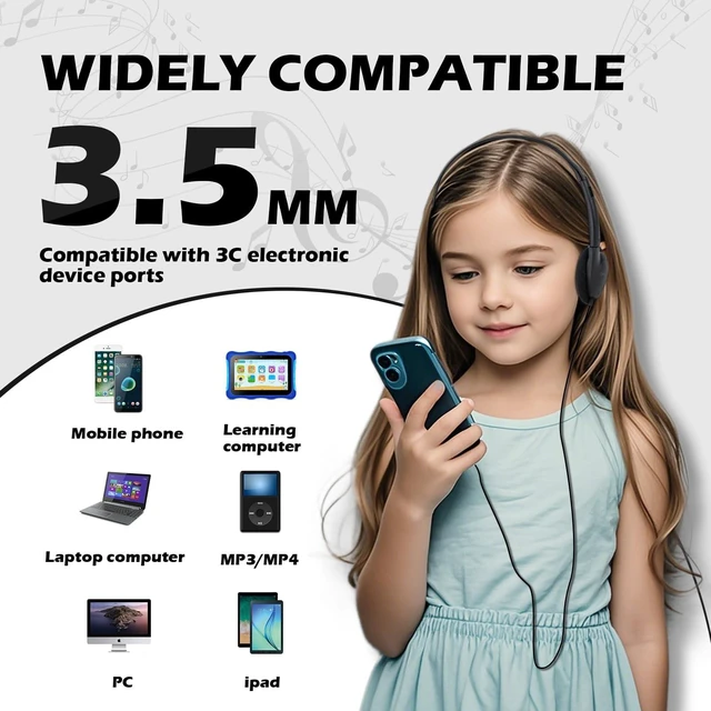 Alt view image 2 of 5 - CNSZSLZ 20 Pack Classroom Headphones Bulk for Kids School Students,Wired
