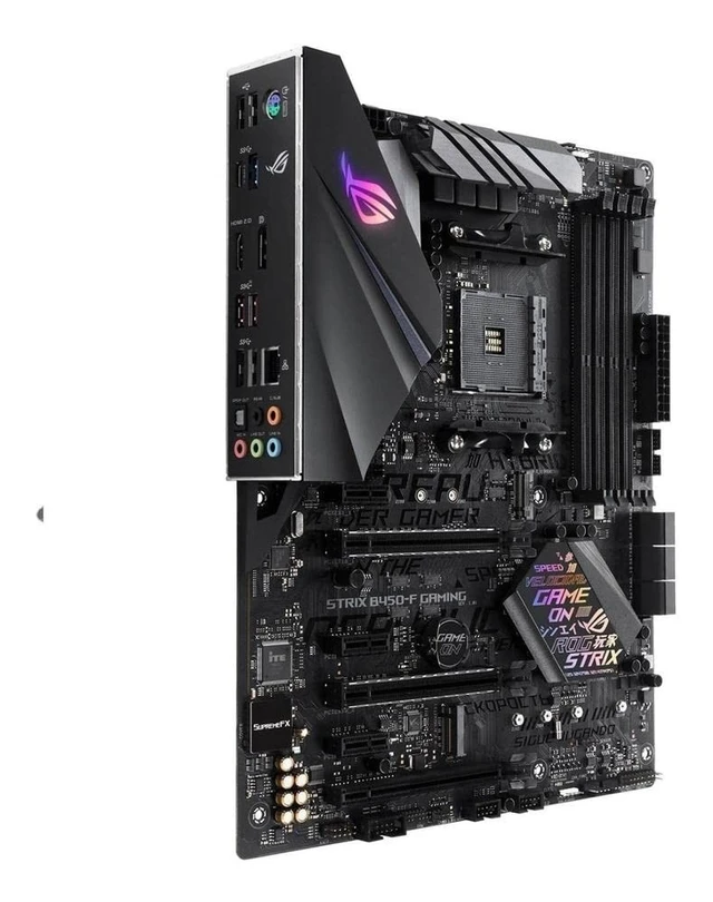 Alt view image 4 of 5 - Asus ROG Strix B450-F Gaming Motherboard (ATX) AMD Ryzen 2 AM4 DDR4 DP HDMI M.2 USB 3.1 Gen2 B450