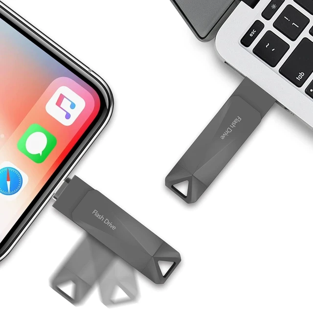 Alt view image 3 of 5 - 512GB Photo Stick for Phone, Qainerly USB Flash Drive for Phone All Models, 4-in-1 Design Transfer Storage, iPad/PC/Android