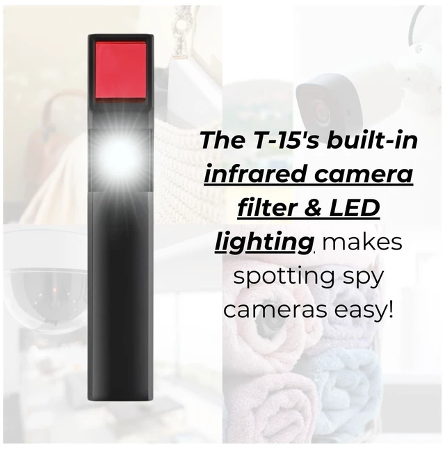 Alt view image 4 of 5 - GPS Hidden Spy Camera Detector - for Cars, Trucks, Homes, Rentals, Office, Travel - Global-View.Net T-15 Detector