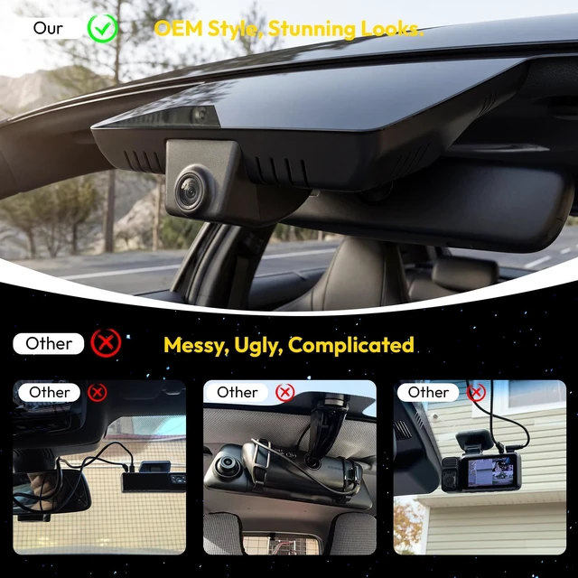 Alt view image 3 of 5 - GATGIT OEM-Fit Front 4K and Rear 1080P Dash Cam fit for Kia Sportage 2026