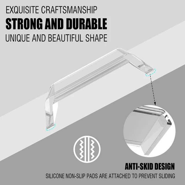 Alt view image 3 of 5 - HeyMoonTong Acrylic Table Stand for Sonos ERA 300 Wireless Speaker - Desktop Decorative Bracket Mounting Accessories for Sonos ERA 300 (Clear, 1-Pack)
