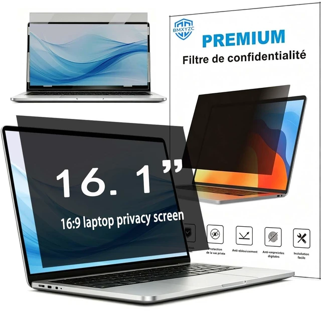 Main image of BMXYZC 16.1 Inch 16:9 Laptop Privacy Screen Filter - 26 privacy screen