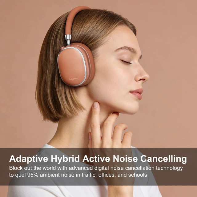 Alt view image 3 of 5 - Srhythm NiceComfort 95 Adaptive Noise Cancelling Headphones Wireless