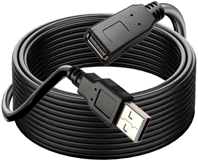 Main image of YOTETION USB Extension 50FT Cable Type A Male to A USB 2.0 Extension Cord Data Transfer Extender Cable Connector for USB Flash Drive/Hard Drive