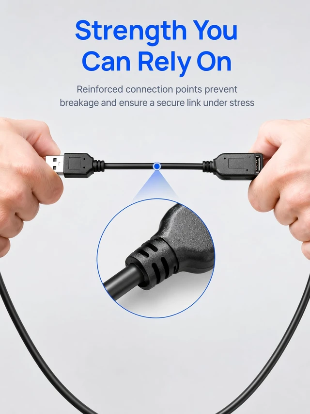 Alt view image 5 of 5 - YOTETION USB Extension 50FT Cable Type A Male to A USB 2.0 Extension Cord Data Transfer Extender Cable Connector for USB Flash Drive/Hard Drive