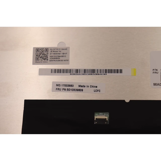Alt view image 4 of 5 - 5D10S39808 5D10S39809 Replacement Laptop for Lenovo IdeaPad Yoga 7 16IAP7 16IAH7 16" Touch Screen Digitizer Assembly LCD Display Module with Bezel QHD 2560x1600 40 Pin