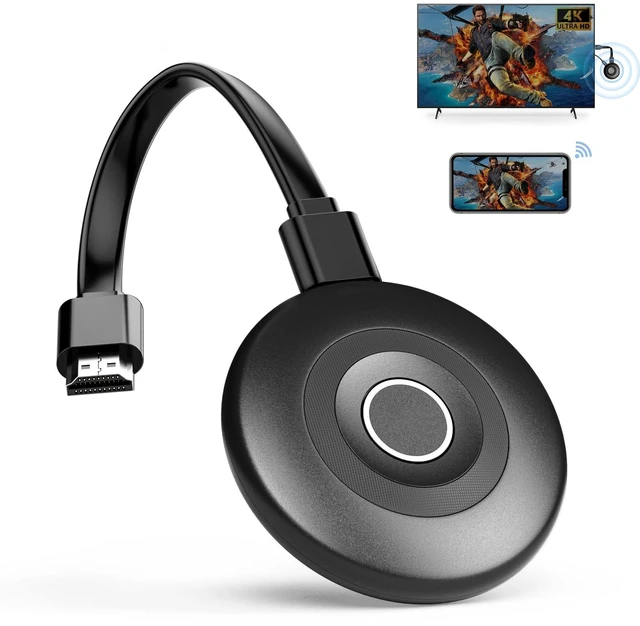 Main image of MpioLife True 4K Wireless Display Adapter, Plug & Play, HDMI Dongle 5G+2.4G Wireless Screen Mirroring Cast from Smartphone Tablet Laptop PC to HDTV/Monitor/Projector, Support AirPlay DLN