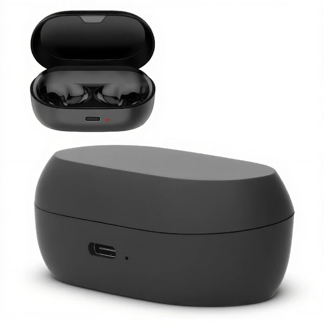 Main image of Diyeeni Replacement Earbud Charging Case for 7 Pro, 7 Active 600mAh USB C Charging Box with LED Indicator Light, Black, Compatible Wired Charging Case