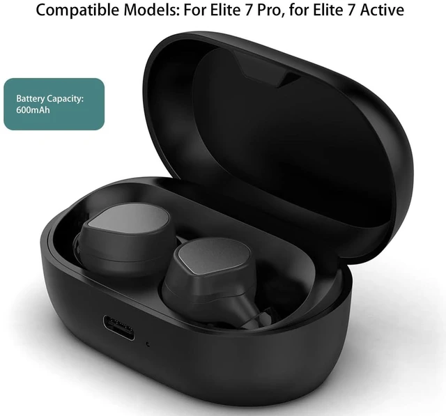 Alt view image 2 of 5 - Diyeeni Replacement Earbud Charging Case for 7 Pro, 7 Active 600mAh USB C Charging Box with LED Indicator Light, Black, Compatible Wired Charging Case