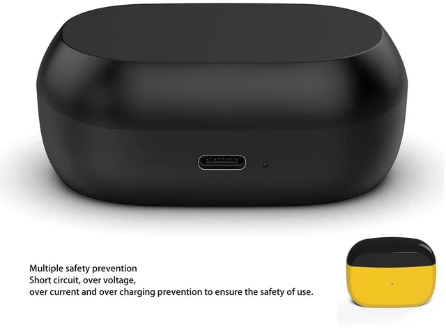 Alt view image 5 of 5 - Diyeeni Replacement Earbud Charging Case for 7 Pro, 7 Active 600mAh USB C Charging Box with LED Indicator Light, Black, Compatible Wired Charging Case
