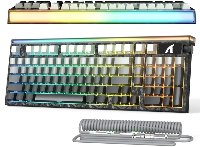 Main image of ATTACK SHARK R98 HE Wired RT 8K Mechanical RGB Gaming Keyboard-Moonlight