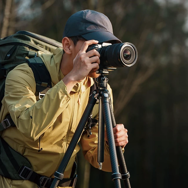 Alt view image 4 of 5 - FALCAM TreeRoot 61" Carbon Fiber Small Travel Tripod Kit C141K-301, 4-Section Round Tube Legs, Quick Lock Tripod with Ballhead-T00A4903