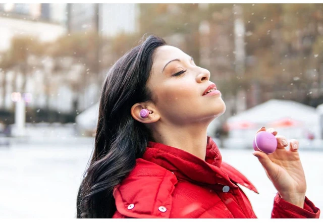 Alt view image 5 of 5 - Altec Lansing NanoPods - Truly Wireless Earbuds with Charging Case, TWS Waterproof Bluetooth Earbuds with Touch Controls for Travel, Sports, Running, Working (Purpley Pink)