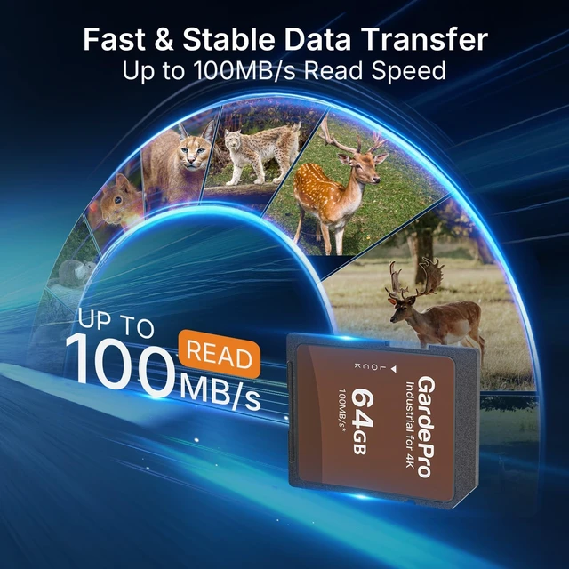 Alt view image 4 of 5 - GardePro 64GB Full-Size SD Card for Trail Camera