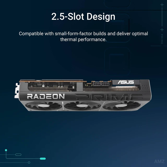 Alt view image 2 of 5 - ASUS Prime Radeon RX 9070 EVO 16GB GDDR6 OC Edition Gaming Graphics Card