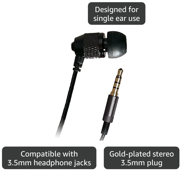 Alt view image 3 of 3 - Far End Gear XDU Pathfinder Single Stereo-to-Mono Noise Isolating Earphone, Reinforced Cord