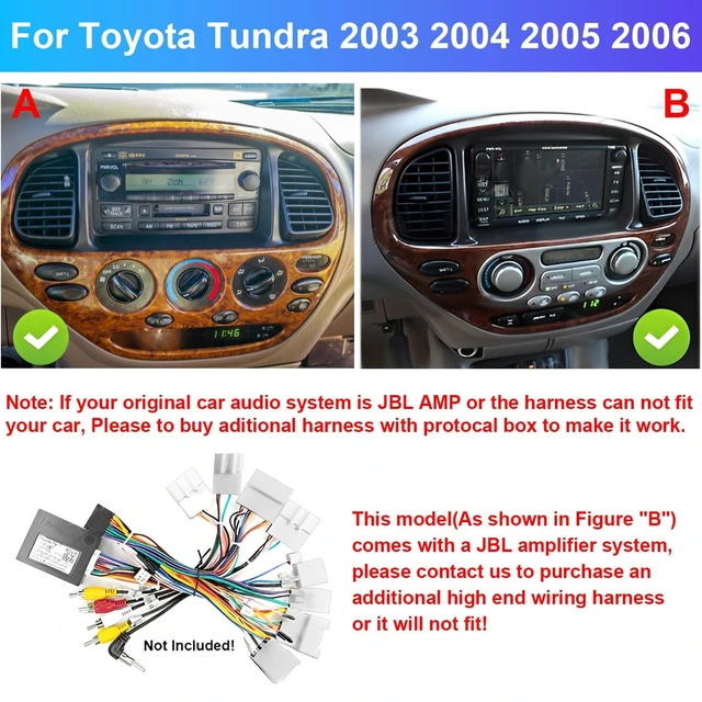 Alt view image 2 of 5 - Double Din Car Stereo Upgrade Radio for Toyota 4runner 1996-2002, 7" Touchscreen with Wireless Carplay Android Auto GPS WiFi Bluetooth RDS DSP SWC Mirrorlink Mic Backup Camera-4+64G