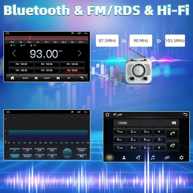 Alt view image 5 of 5 - 9 Inch Touchscreen Car Stereo for Hyundai Accent 2012-2017