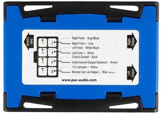 Alt view image 5 of 5 - PAC LP7-2 L.O.C. PRO Series 2-Channel Line Output Converter with Remote Turn On 4in. x 8in. x 1in.