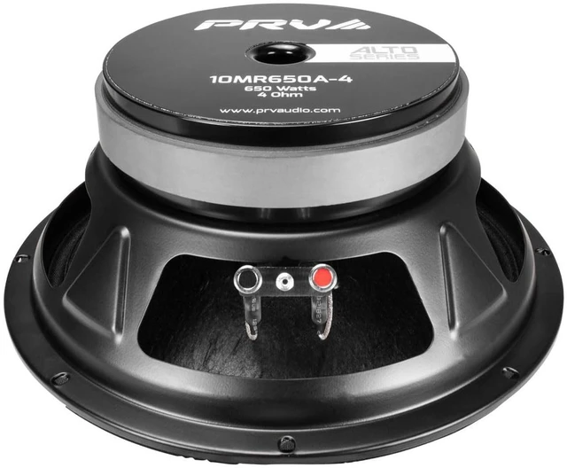 Alt view image 3 of 5 - PRV AUDIO 10MR650A-4 10 Inch Midrange Speaker, 4 Ohm, 650 Watts RMS, 97.5 db, 2.5 in Voice Coil Alto Series PRO Audio Mid Range Loudspeaker (Single)