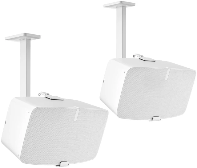 Main image of Yibracki Pair of Heavy Duty Speaker Wall Mounts for Sonos 5 Mount & Sonos Play 5 Mount - Tilt & Swivel Adjustable Speaker Mounts for Sonos Play 5 Gen 2 Wall Mounting Bracket, White
