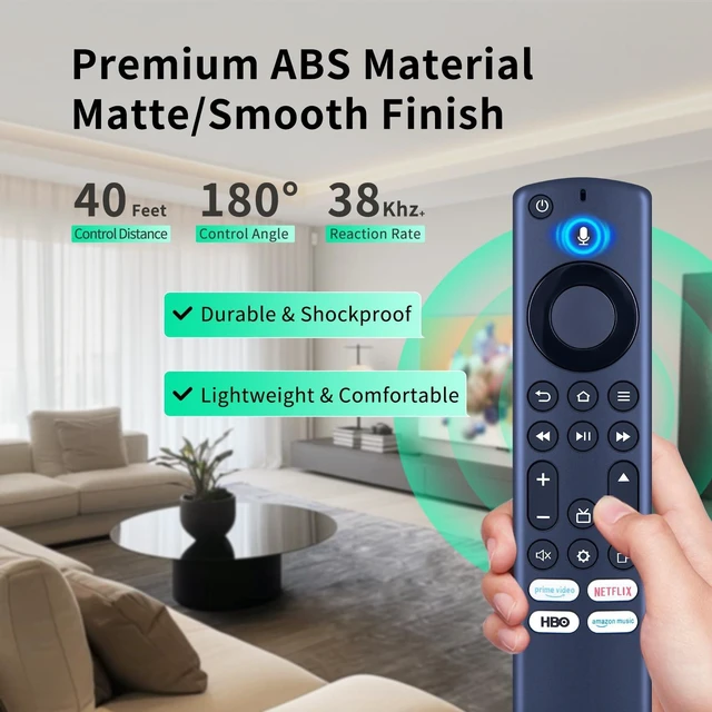 Alt view image 5 of 5 - Voice Remote Control Replaced for TCL Anker Nebula D3000 AK-D3000111 Fire TV, Edition Soundbar System Remote Controller