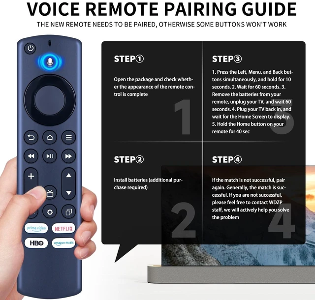 Alt view image 4 of 5 - Voice Remote Control Replaced for TCL Anker Nebula D3000 AK-D3000111 Fire TV, Edition Soundbar System Remote Controller